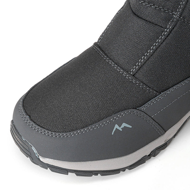 Women's winter boots with side zipper - waterproof, non-slip, durable snow boots with warm lining