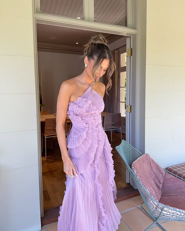 Graceful Tiered Long Dress