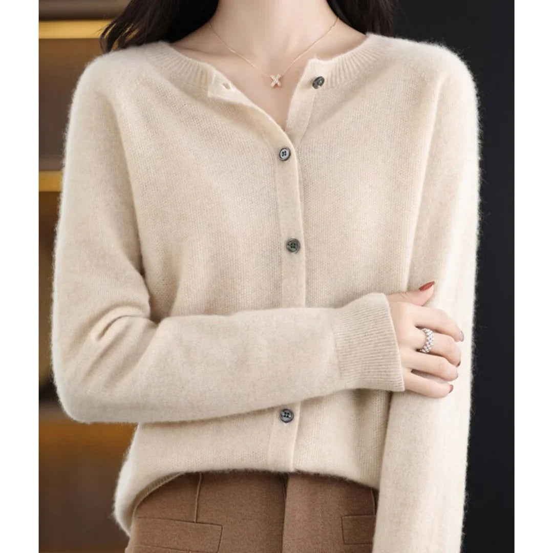 Women’s V-Neck Button Knit Cardigan