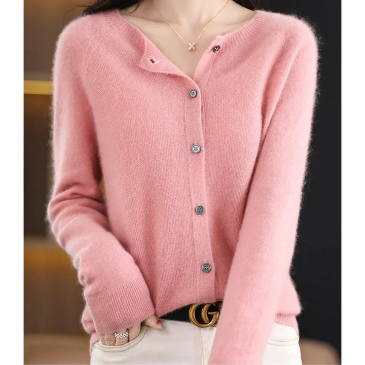 Women’s V-Neck Button Knit Cardigan
