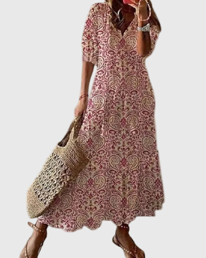 Amalia | Bohemian Vintage Summer Maxi Dress