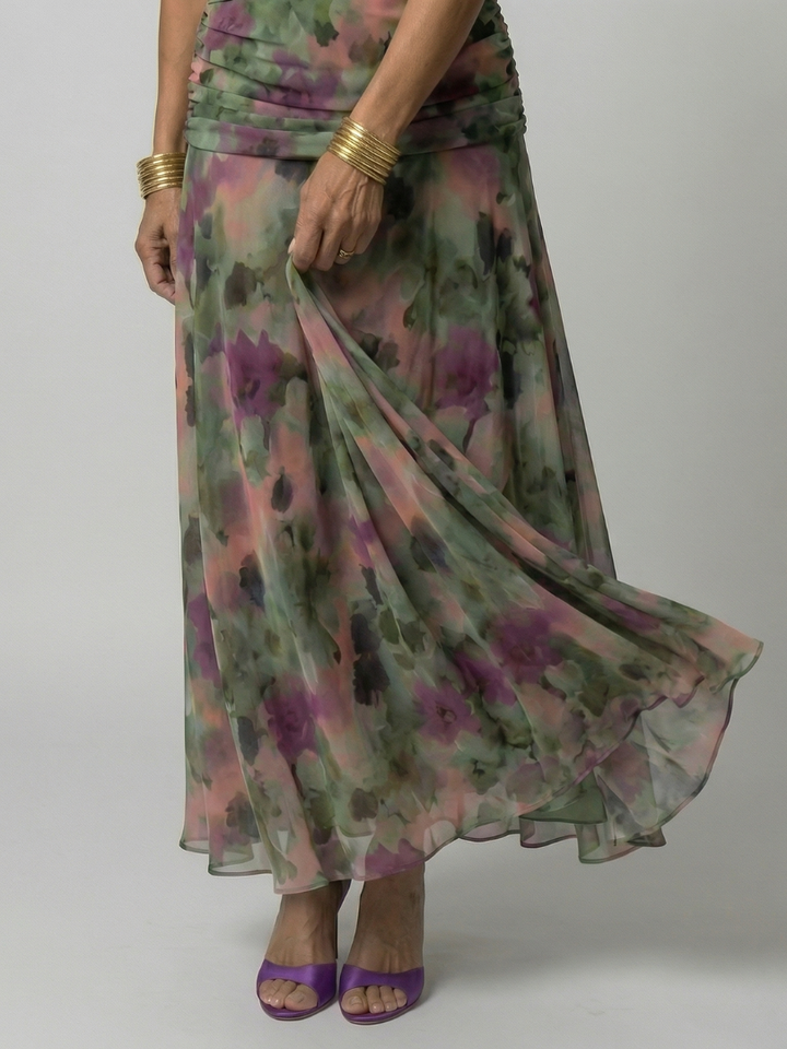 Calen | Off-Shoulder Flow Midi Dresses