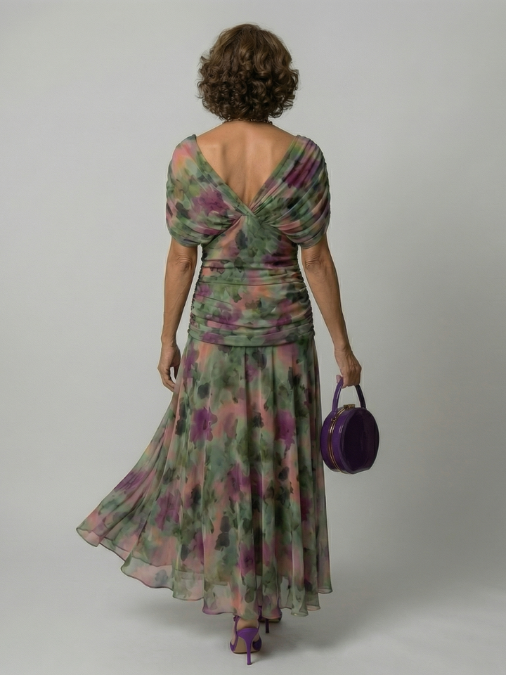 Calen | Off-Shoulder Flow Midi Dresses