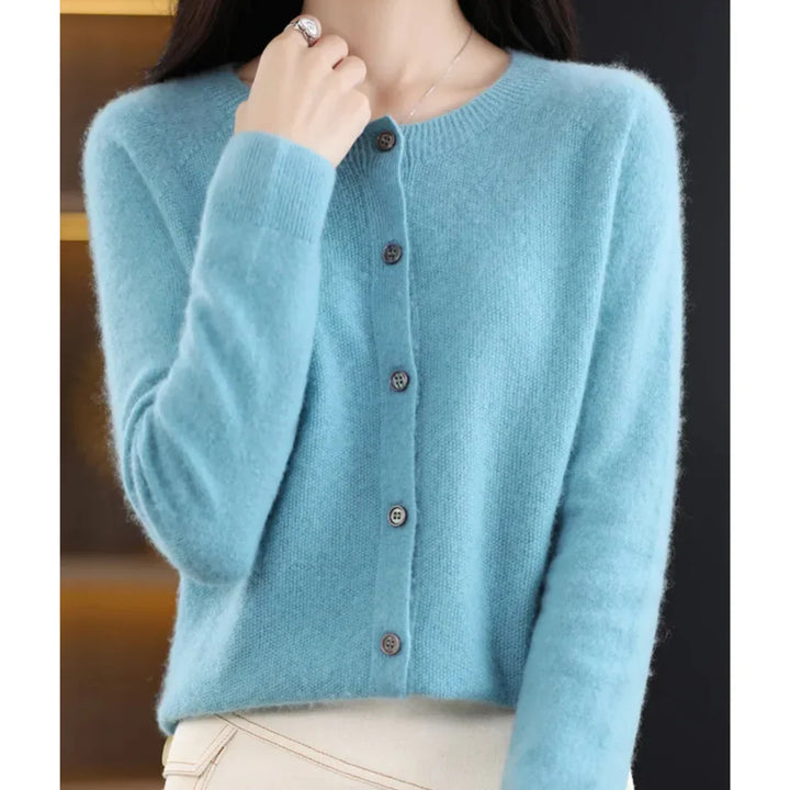 Women’s V-Neck Button Knit Cardigan