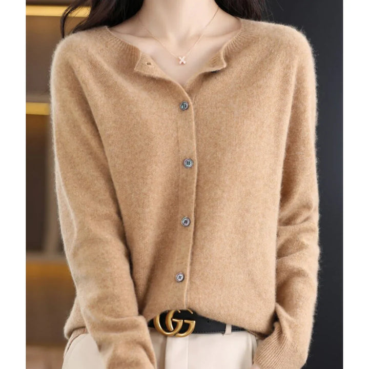 Women’s V-Neck Button Knit Cardigan