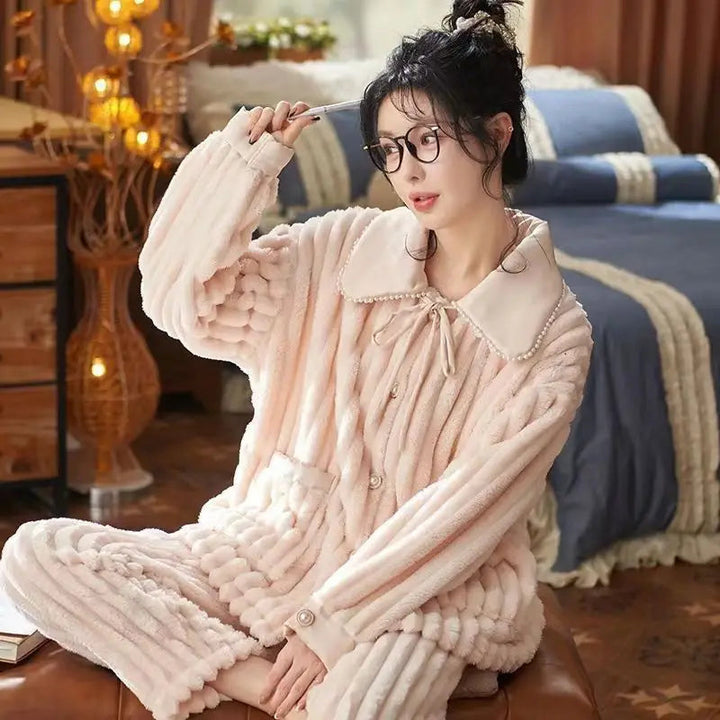 Warm, stylish flannel pyjamas - Nika