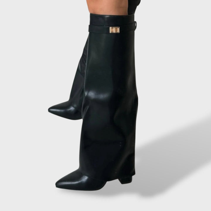 Women's Knee High Suede Boots | Classic Tall Autumn Winter Boots with Padded Insole for All Day Comfort and Style