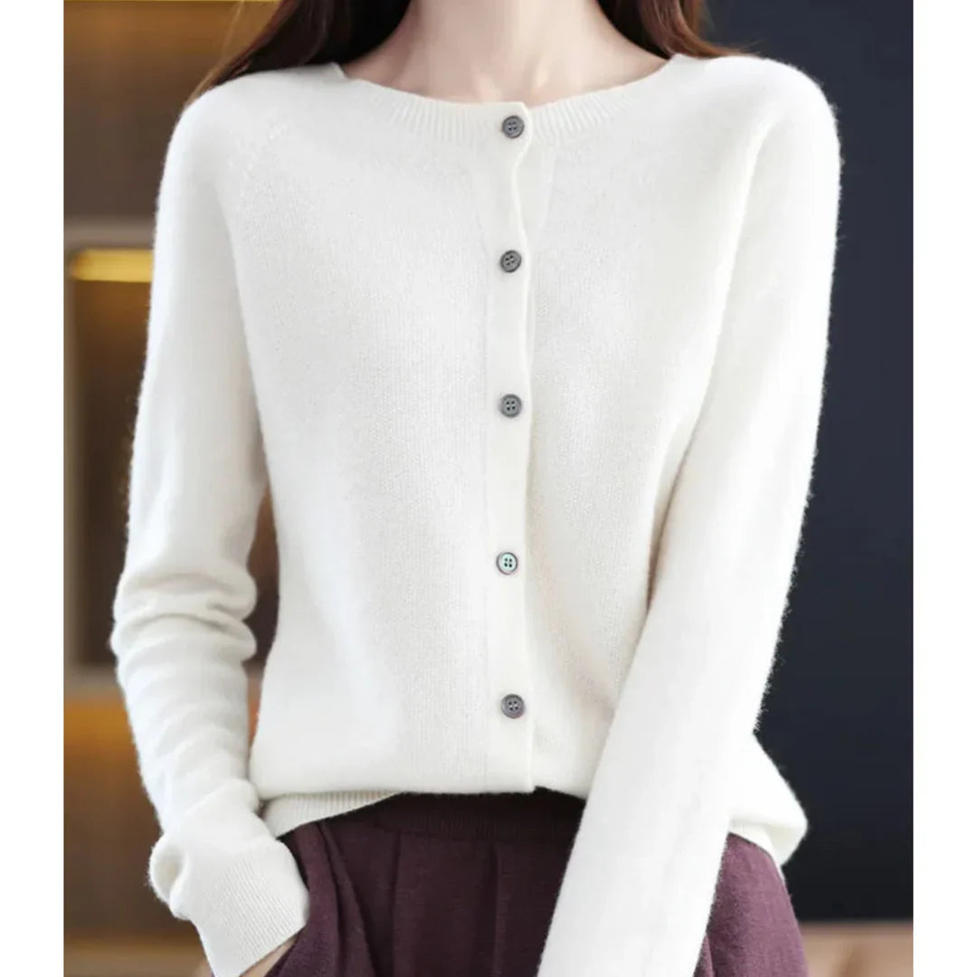 Women’s V-Neck Button Knit Cardigan