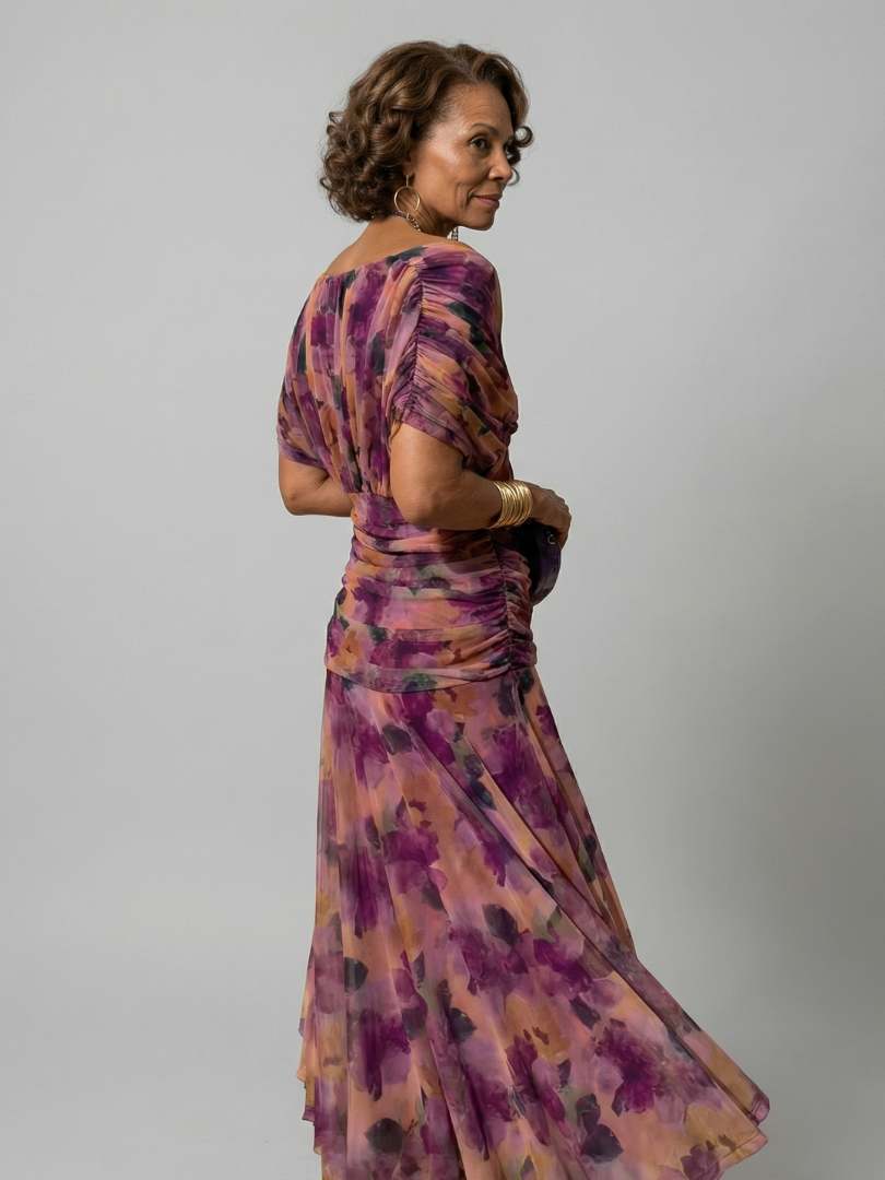 Calen | Off-Shoulder Flow Midi Dresses