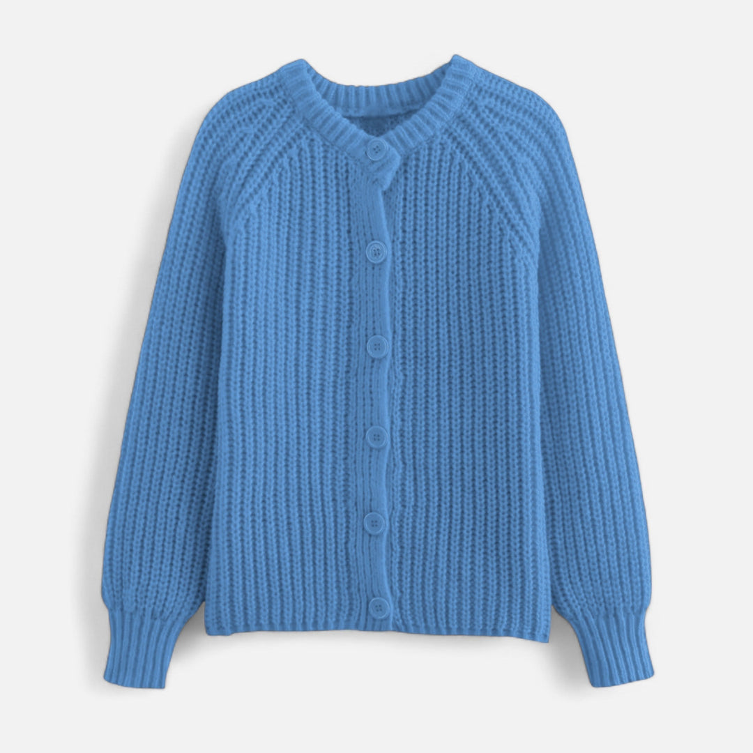 Women's knitted cardigan - vintage look with modern elegance