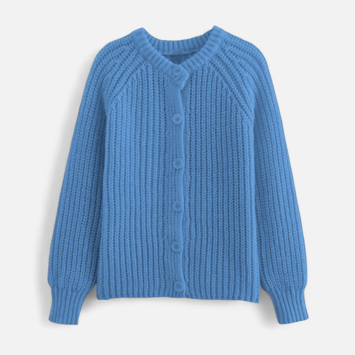 Women's knitted cardigan - vintage look with modern elegance