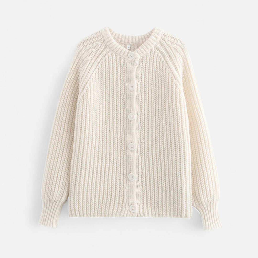 Women's knitted cardigan - vintage look with modern elegance