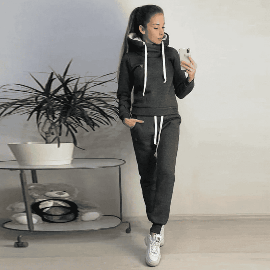 Relaxed Fit Hoodie Set for Women