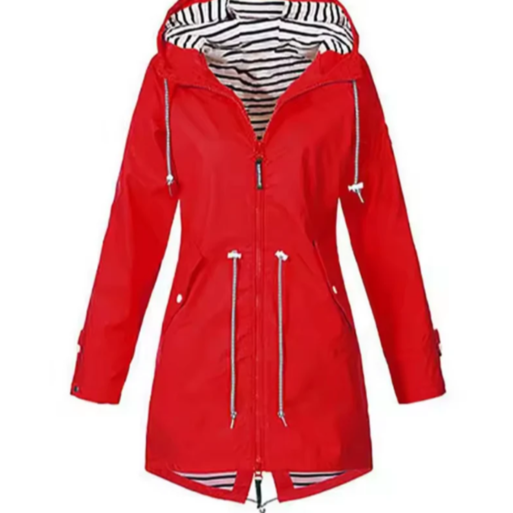Women's waterproof hooded jacket