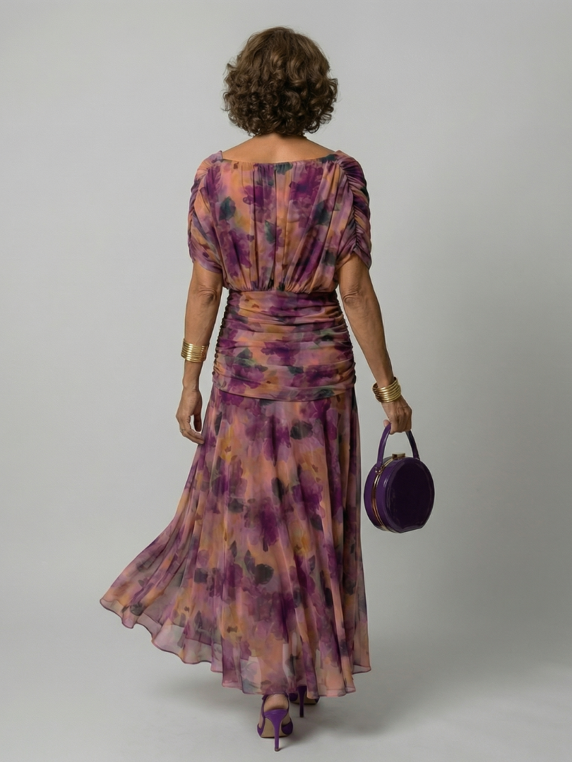 Calen | Off-Shoulder Flow Midi Dresses