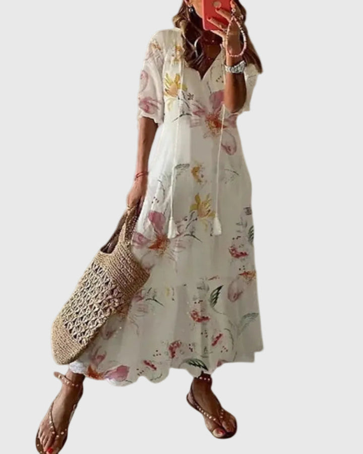 Amalia | Bohemian Vintage Summer Maxi Dress