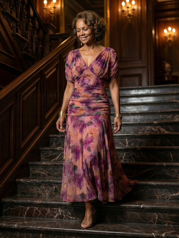 Calen | Off-Shoulder Flow Midi Dresses