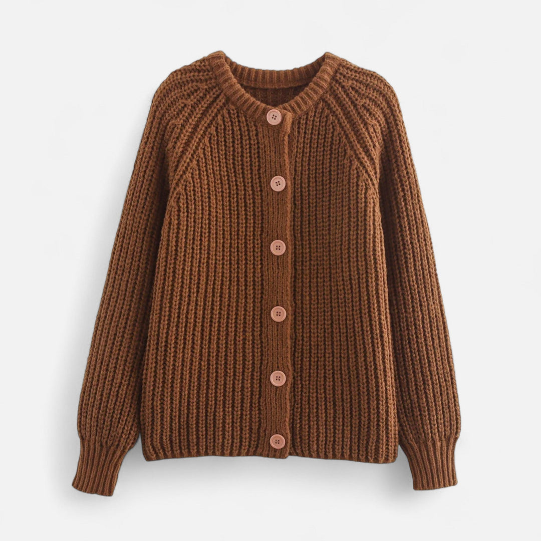 Women's knitted cardigan - vintage look with modern elegance