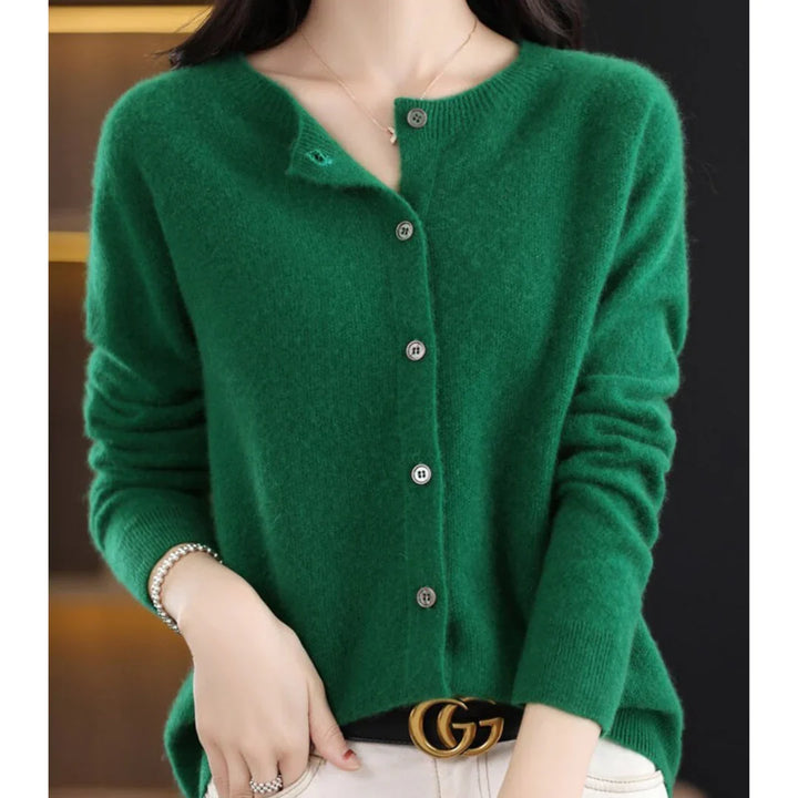 Women’s V-Neck Button Knit Cardigan