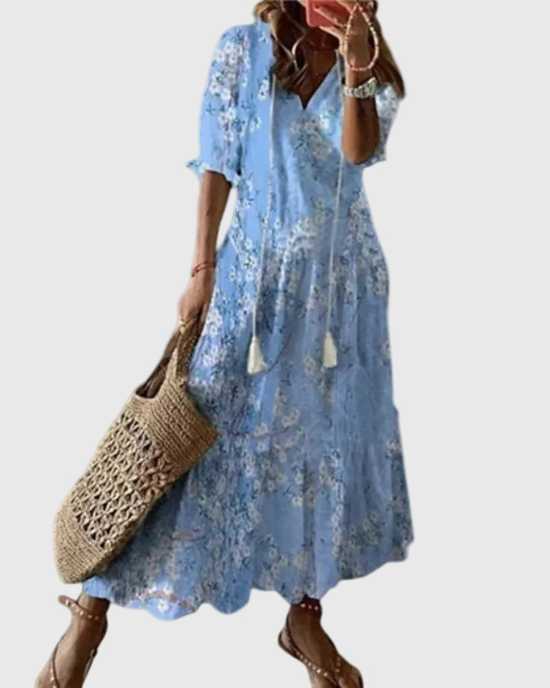 Amalia | Bohemian Vintage Summer Maxi Dress