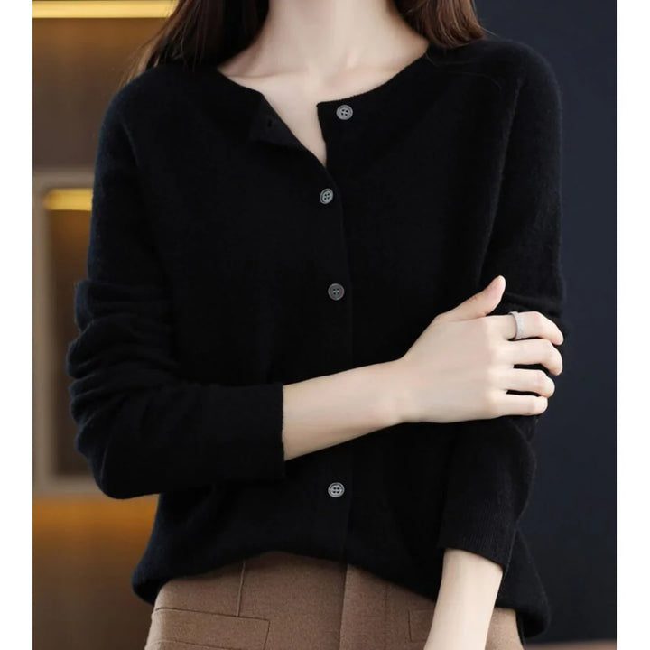 Women’s V-Neck Button Knit Cardigan