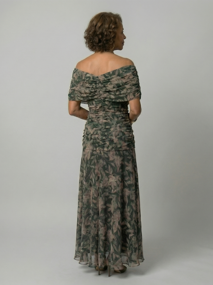 Calen | Off-Shoulder Flow Midi Dresses