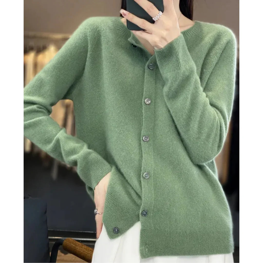 Women’s V-Neck Button Knit Cardigan