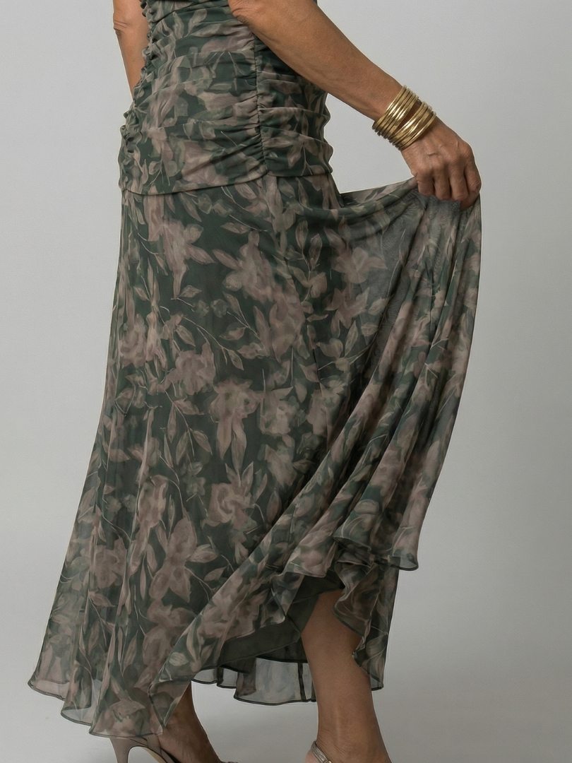 Calen | Off-Shoulder Flow Midi Dresses