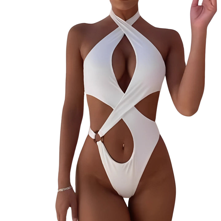 Chic Black High-Waisted Bikini Set - Flattering Swimwear for Curvier Shapes