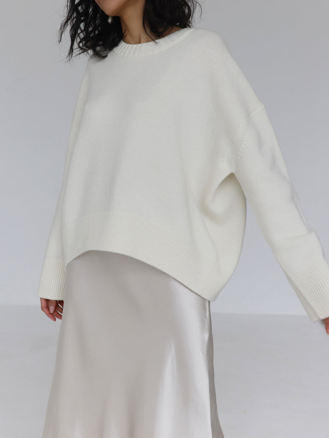Relaxed Fit Pullover Knit Jumper
