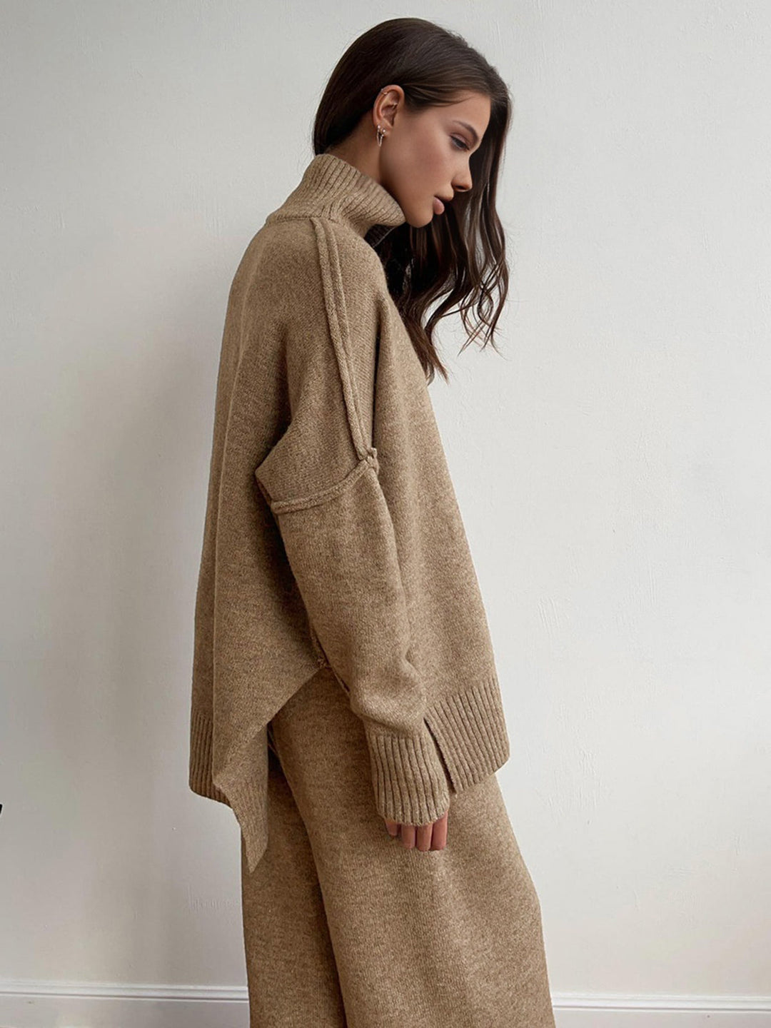 Cozy Knit Turtle Neck Relaxation Ensemble