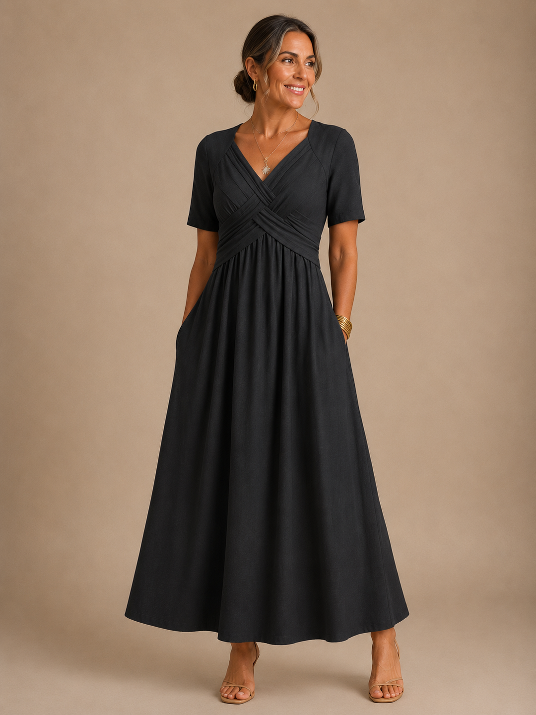 Angeli™ | Elegant Midi Dress
