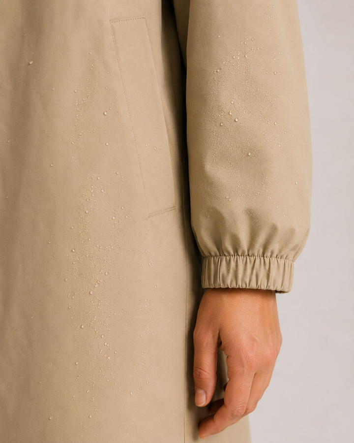 Hannelore Raincoat – Mid-Length, Lightweight & Tailored