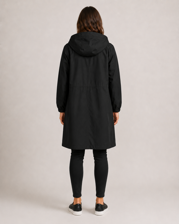 Hannelore Raincoat – Mid-Length, Lightweight & Tailored