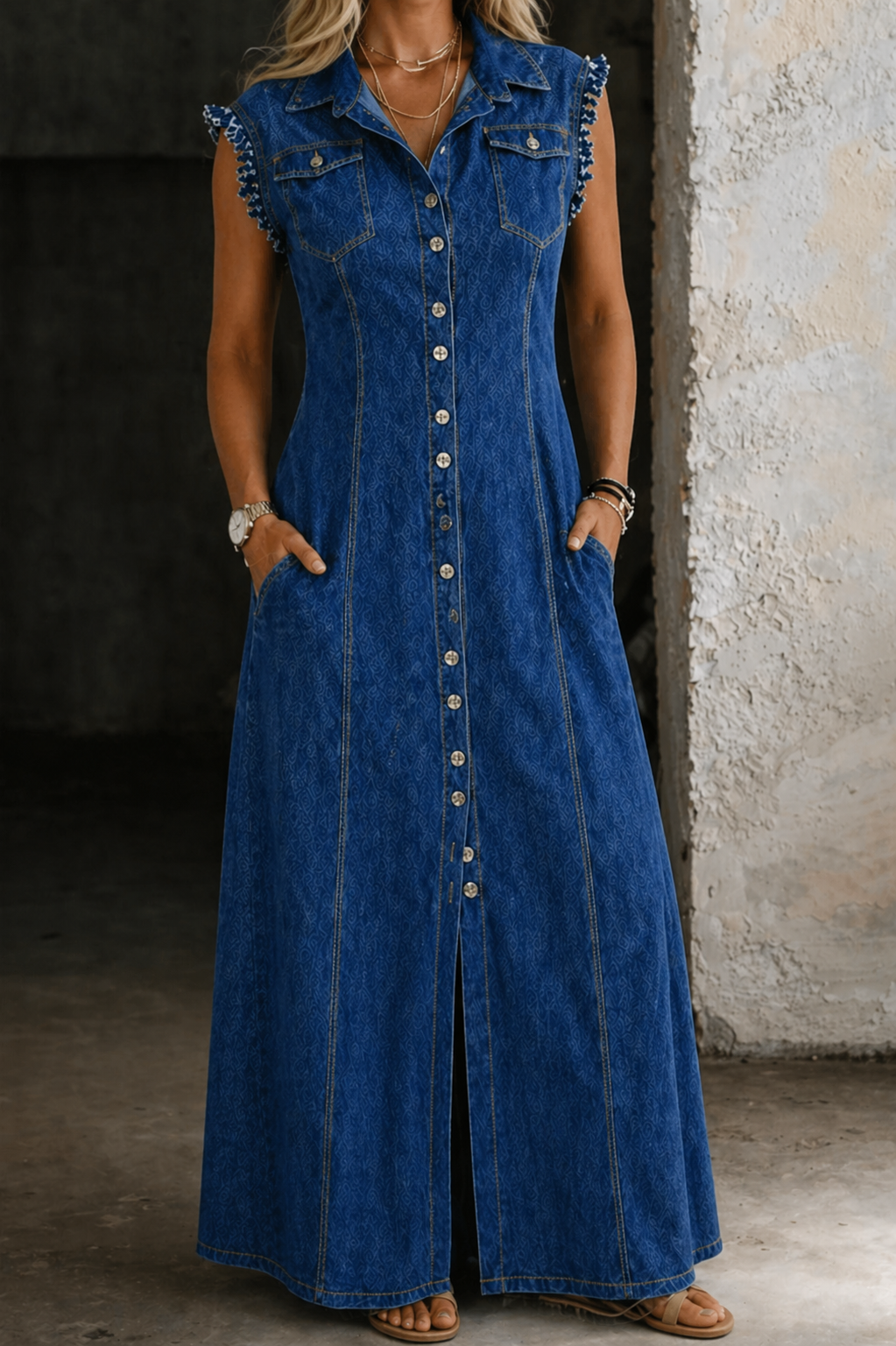 Liora | Plus Size Denim Dress