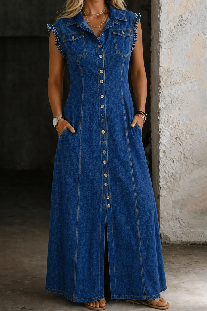 Liora | Plus Size Denim Dress