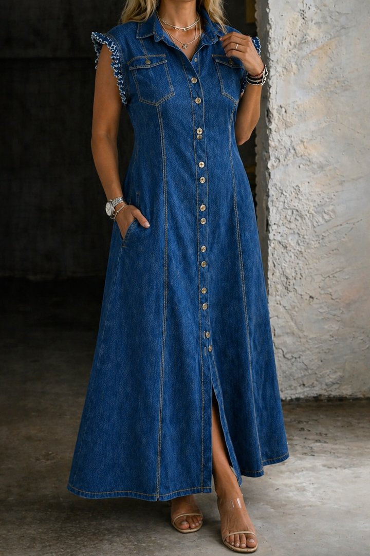 Liora | Plus Size Denim Dress