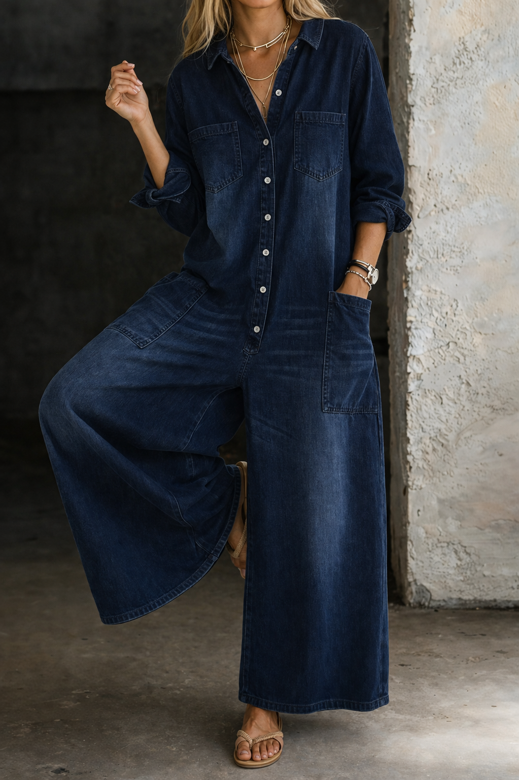 Vivienne | Casual Denim Jumpsuit