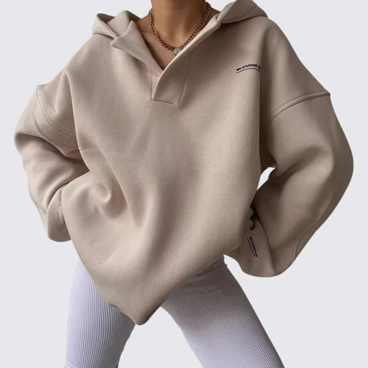 Collared Oversized Hoodie for Women