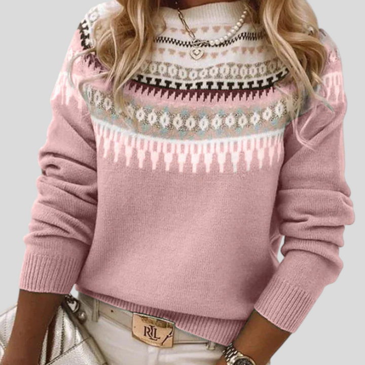 Fair Isle Crewneck Sweater for Women