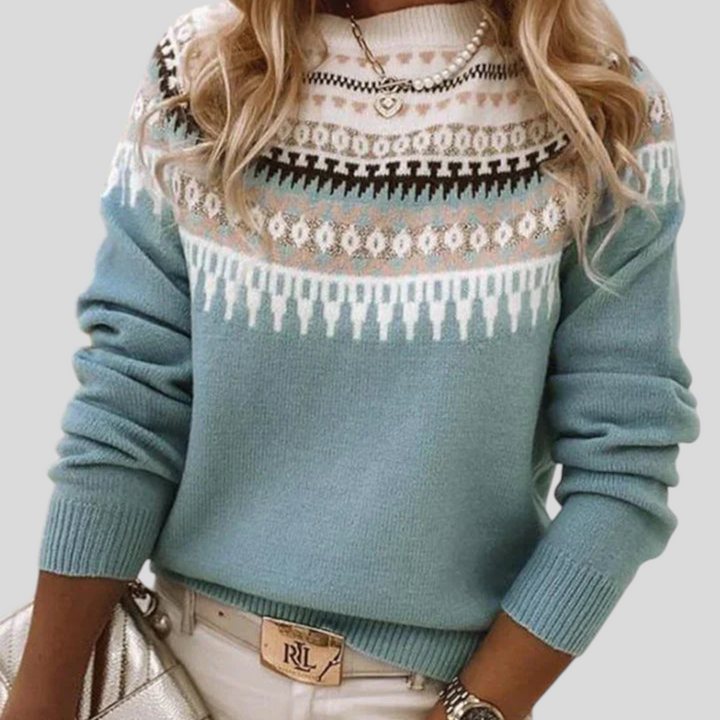 Fair Isle Crewneck Sweater for Women