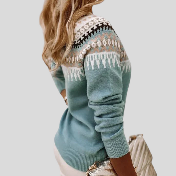 Fair Isle Crewneck Sweater for Women