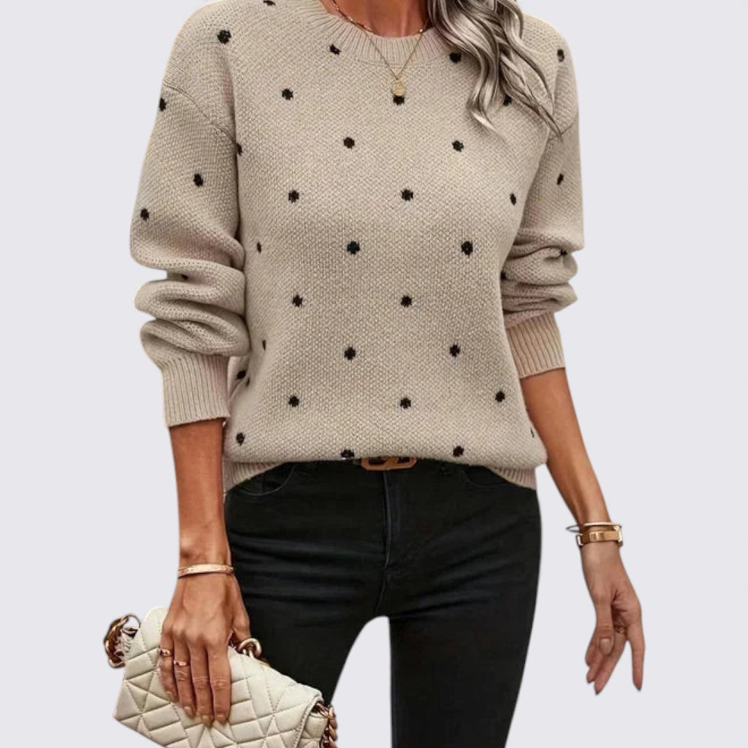 Polka Dot Sweater for Women