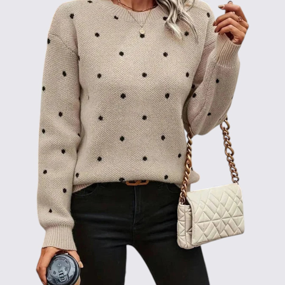 Polka Dot Sweater for Women