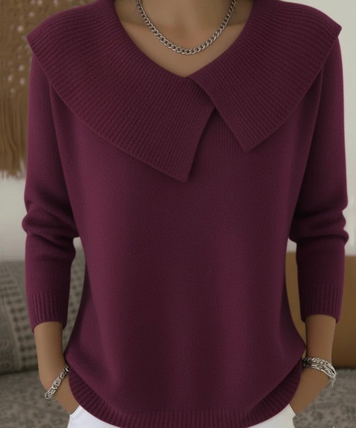 Women's Knitted Ribbed sweater