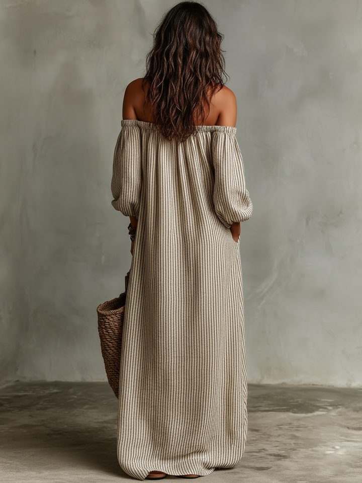 Carmen | Maxi Dress with Off-the-Shoulder Design