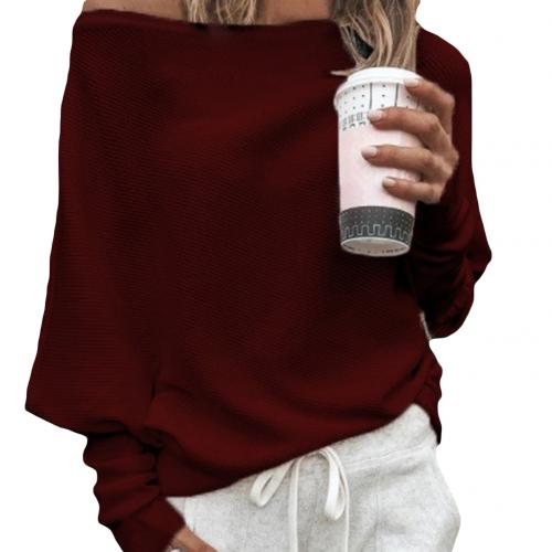 Off-Shoulder Neckline Sweater for Women