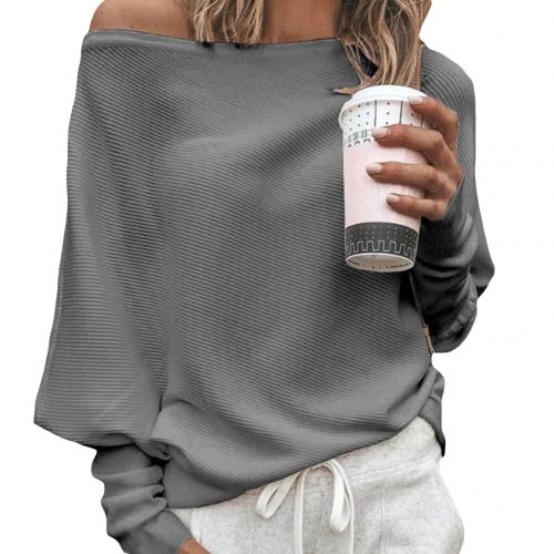 Off-Shoulder Neckline Sweater for Women