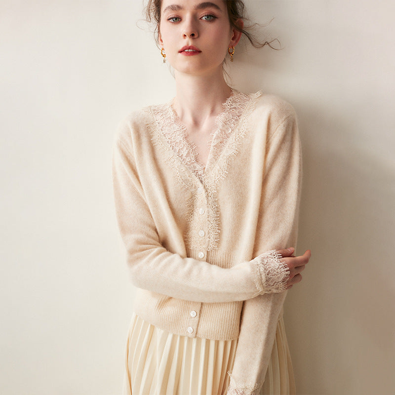 Samantha Knit Cashmere Sweater Cardigan