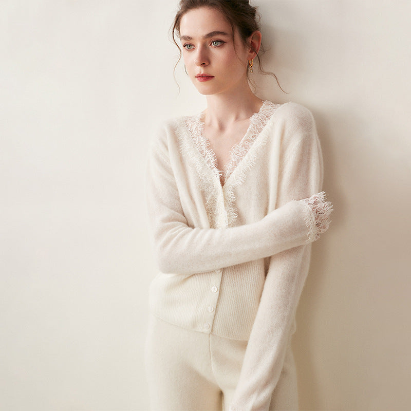 Samantha Knit Cashmere Sweater Cardigan